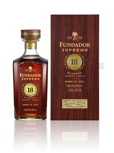 Fundador Supremo 18 Years Old Sherry Casks Brandy de Jerez 40% Vol. 1l in Geschenkbox von Fundador