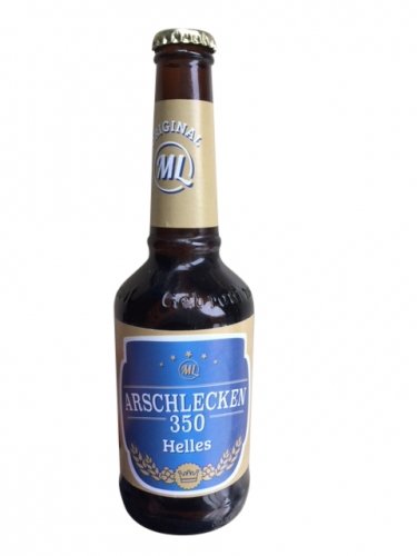 Arschlecken 350 Original ML Helles in 0,33 Liter Flasche Alc.5,2% vol. (24) von Funice