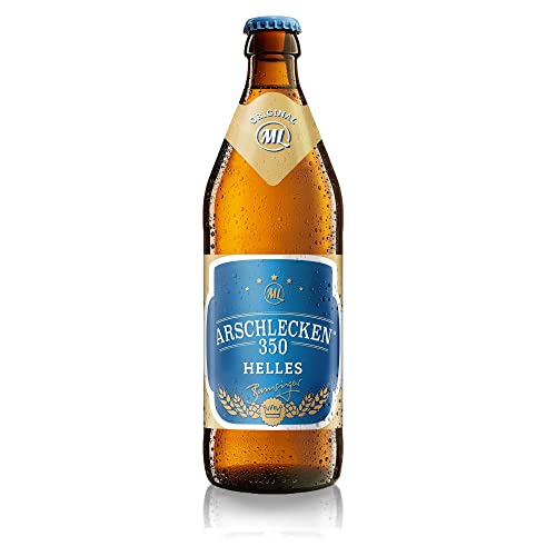 Arschlecken 350 Original ML Helles in 0,5 Liter Flasche Alc.5,0% vol. von Funice