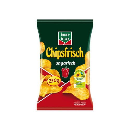 Funny-Frisch Chipsfrisch ungarisch, 12er Pack (12 x 250 g) von Funny-Frisch