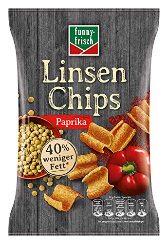 Funny Frisch Linsen Chips Paprika, 6er Pack, (6 x 90g) von Funny-Frisch