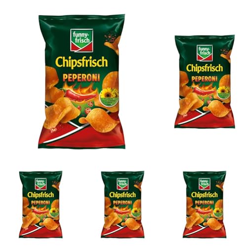 funny-frisch Chipsfrisch Peperoni 150g (Packung mit 5) von Funny-Frisch