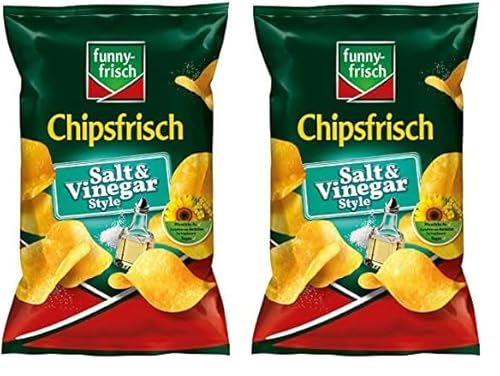 funny-frisch Chipsfrisch Salt & Vinegar, 150 g (Packung mit 2) von Funny-Frisch