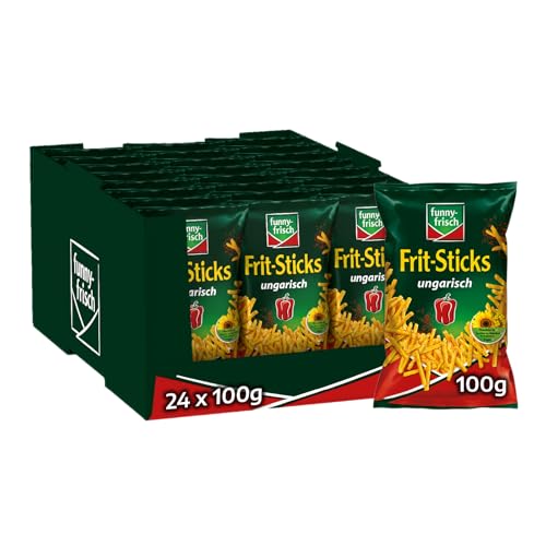 funny-frisch Frit-Sticks ungarisch, 24er Pack (24 x 100 g) von Funny-Frisch