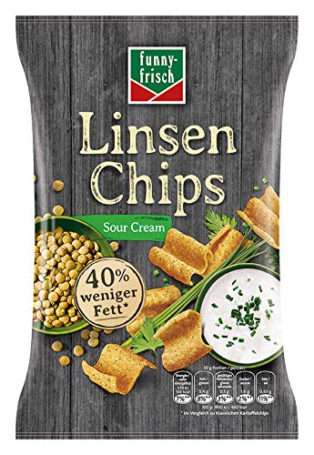 funny-frisch Linsen Chips Sour Cream, 6er Pack, (6 x 90g) von Funny-Frisch