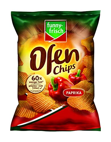 funny-frisch Ofen Chips Paprika, 10er Pack (10 x 125g) von Funny-Frisch