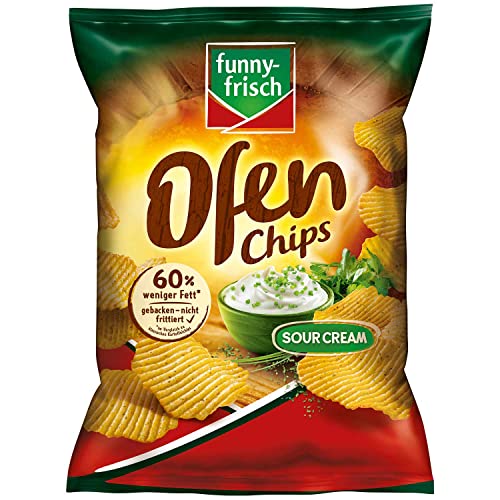 funny-frisch Ofen Chips Sour Cream, 125 g von Funny-Frisch