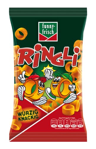 funny-frisch Ringli Paprika, 12er Pack (12x 35 g) von Funny-Frisch