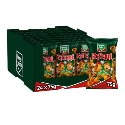 funny-frisch Ringli Paprika, 24er Pack (24 x 75 g) von Funny-Frisch