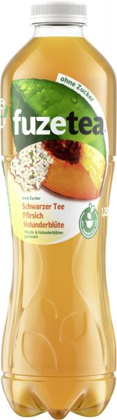 Fuze Tea Schwarzer Tee Pfirsich Holunderblüte (Einweg) von Fuze Tea