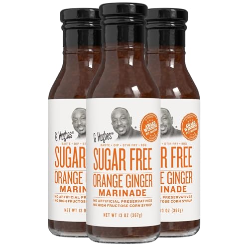 G Hughes Sugar Free Orange Ingwer Marinade 3er Pack von G Hughes