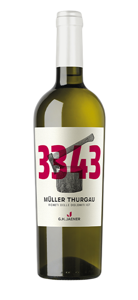 Müller Thurgau "3343" Vigneti delle Dolomiti IGT 2022 von G.H. Jaener