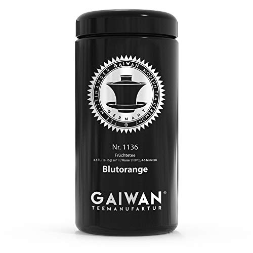 Große Teedose aus Glas für losen Tee, schwarz, luftdicht, 250 g, 500 g, 1000 g, beschriftet für Tee Nr. 1136 von GAIWAN von GAIWAN