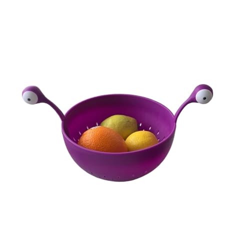 GAOWINLY Obstteller, Obsttablett, Wohnzimmer, Haushaltsspüle, Abtropfkorb, Obstaufbewahrungskorb,für Küchentheke(Purple) von GAOWINLY