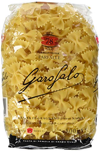 Garofalo Farfalle Schmetterlingsform, 4er Pack (4 x 500 g) von GAROFALO