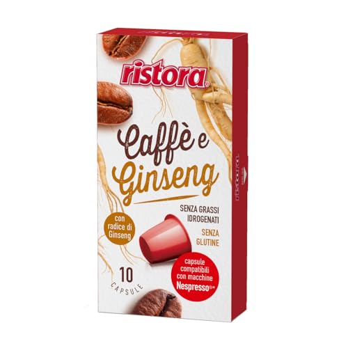 Nespresso, kompatibel mit 60 Kaffeekapseln und Ginseng RISTORA von GATTOPARDO