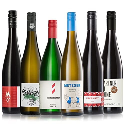 GEILE WEINE Weinpaket PFALZ (6 x 0,75) Bester Weißwein und Rotwein von Winzern der Pfalz von GEILE WEINE