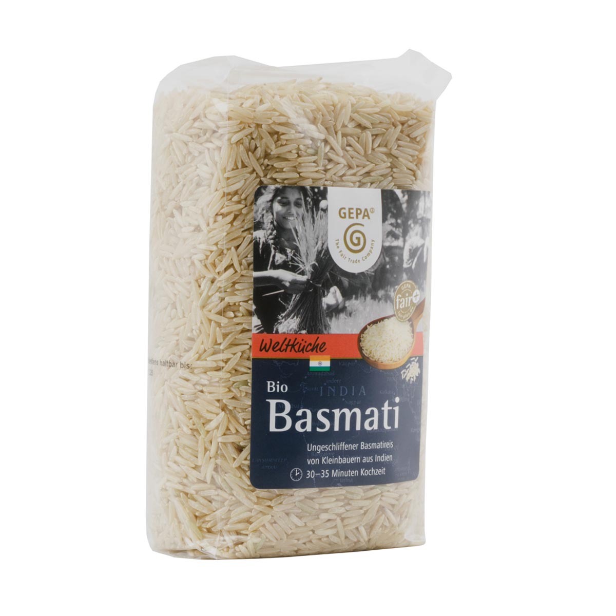 Bio Basmati Reis, ungeschliffen von GEPA