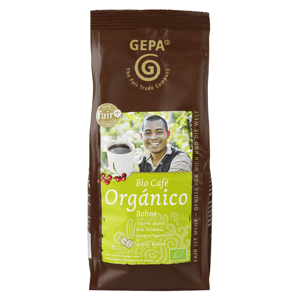 Bio Café Orgánico, ganze Bohne, 250g von GEPA