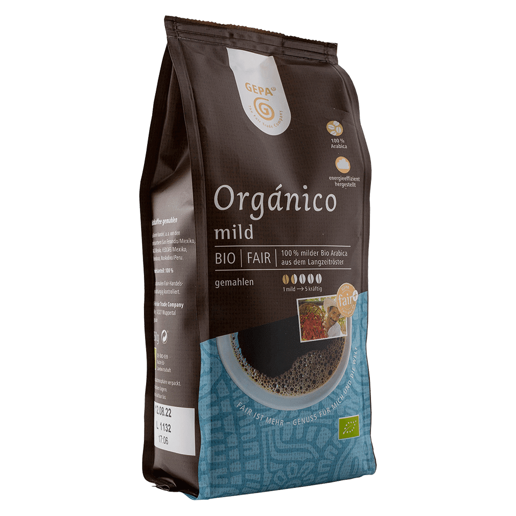 Bio Café Organico Mild, gemahlen, 250g von GEPA