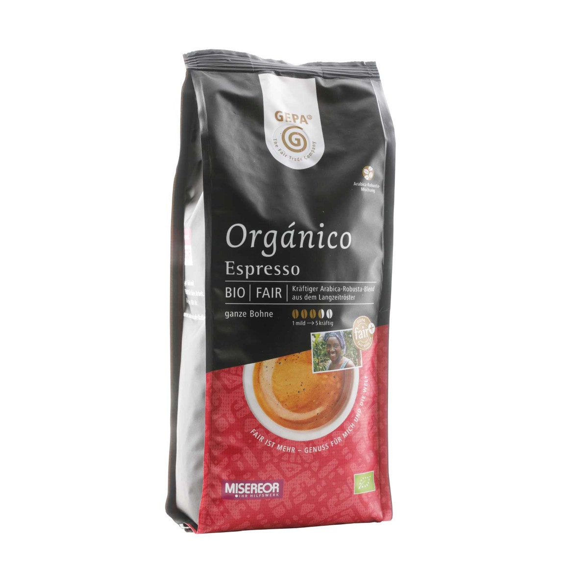 Bio Orgánico Espresso 500g, Bohne von GEPA