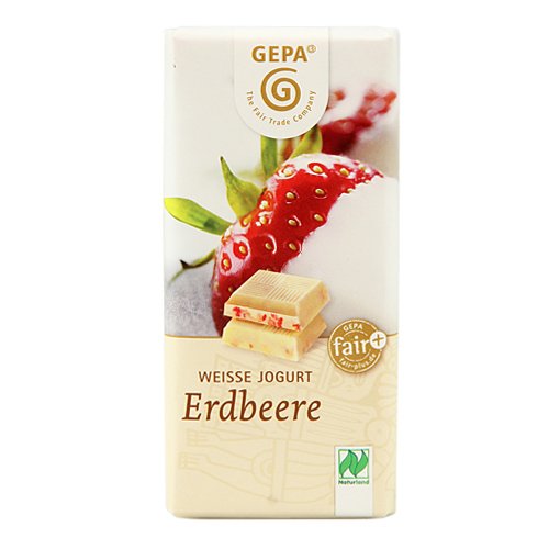 Bio Weisse Erdbeer Schok. 40g von GEPA