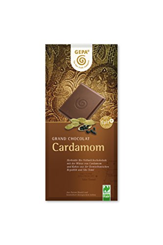 GEPA Bio Kardamom, 38% Cacao, 100 g Packung von GEPA