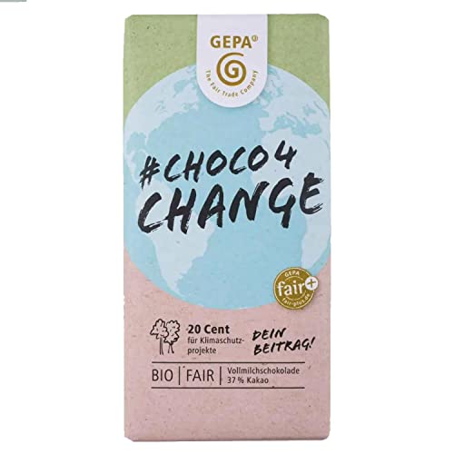 GEPA - Choco4Change - Bio Vollmilchschokolade 37% - 100g - DE-ÖKO-013 von GEPA