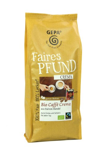 GEPA Das Faire Pfund Caffé Crema, 2er Pack (2 x 500 g) von GEPA