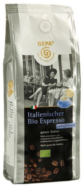 GEPA Italienischer Bio Espresso entkoffeiniert von GEPA