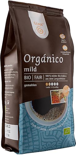 GEPA Schonkaffee mild gemahlen 6er Pack (6 x 250 g Packung) - Bio von GEPA