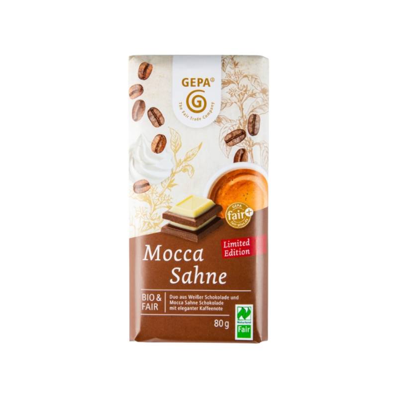 Mocca Sahne Schokolade, 80g von GEPA