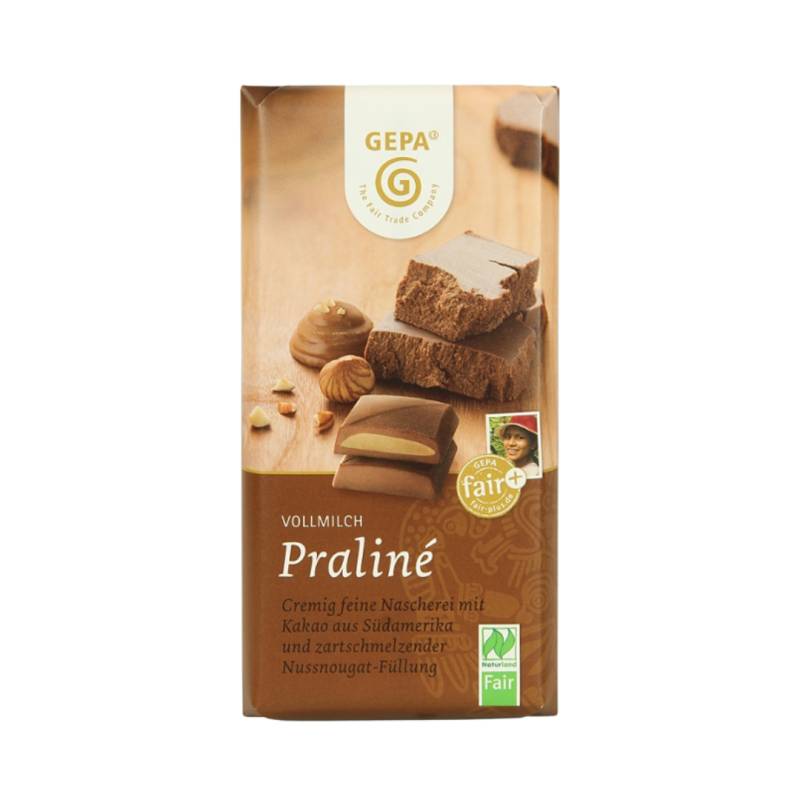 Premium Praliné Schokolade, 100g von GEPA