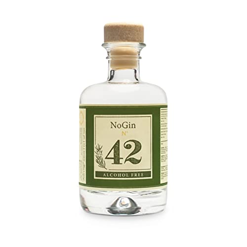 NoGin 42 | 50 ml - Gin Miniaturflaschen l Alkoholfreie mini Gin Alternative in kleinen Flaschen | Zuckerfrei | Perfekt als Gin Geschenkset | Mini Gin Flaschen von GIN 42