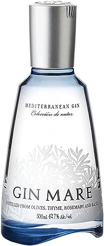 Gin Mare - Der mediterrane Gin - Geschenkempfehlung - Würzig-aromatisch inspiriert von der einzigartigen Geschmackswelt der Mittelmeerregion - 0.5L/42.7% Vol. von GINMARE