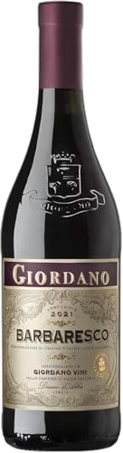 GIORDANO VINI Barbaresco DOCG 2019 – Barbaresco Eleganter und raffinierter Rotwein, ideal für wichtige Abendessen, Piemont, 13,5% vol. 1 Flasche 75 cl von GIORDANO