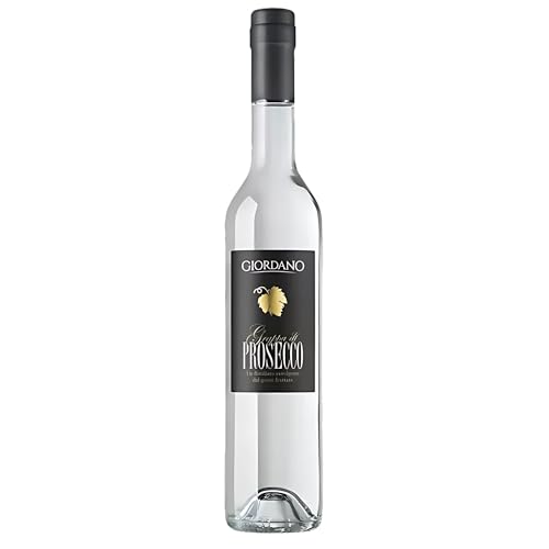 GIORDANO VINI Grappa di Prosecco - Einzigartiges Monovitigno-Destillat, Weich und Fruchtig, Grappa Italien, 40% vol, 1 Flasche à 50 cl von Giordano