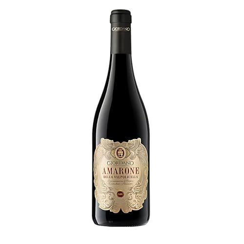 GIORDANO VINI Wein Amarone della Valpolicella DOCG 2020 - Hochwertiger Rotwein, Weich und Kräftig im Geschmack, Venetien, 15% vol., 1 Flasche à 75cl von Giordano