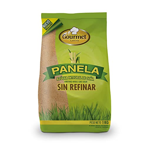 Panela Pulver - 1 kg - Reich an Vitaminen und Mineralstoffen - Hilft, deine körperliche Leistungsfähigkeit zu verbessern - Unraffinierter Vollrohrzucker - Ideal für Backwaren - Gourmet Latino von GL GOURMET LATINO