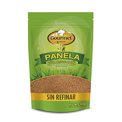 Pulverisierte Panela - 400 g - Reich an Vitaminen und Mineralstoffen - Hilft, deine körperliche Leistungsfähigkeit zu verbessern - Unraffinierter Vollrohrzucker - Ideal für Backwaren - Gourmet Latino von GL GOURMET LATINO