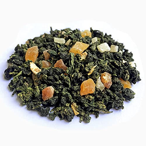 Glorious Inheriting Oolong Tee gemischt mit getrocknete Mangowürfel, getrocknete Papayawürfel, getrocknete Ananaswürfel, süße Rosinen und getrocknete Zitrone mit Netzbeutel von 1,000 gramm von GLORIOUS INHERITING