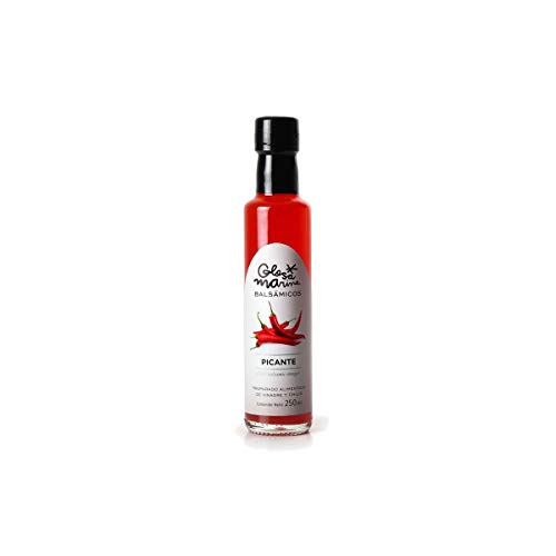 GLOSA MARINA Crema Balsámica Picante - Balsamico Gourmet Essig Creme Chili Pikante (1 x 250ml) von GLOSA MARINA