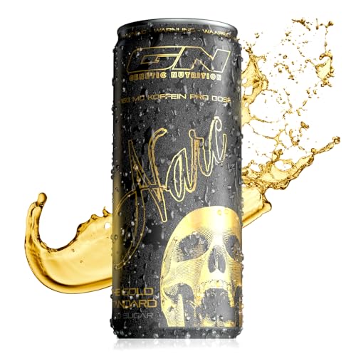 Narc Energy Drink | Starker Pre-Workout Booster | 160 mg Koffein & Taurin | Energie & Fokus Erfrischungsgetränk ohne Zucker The Gold Standard 24 Pack (24 x 0,25l) von GN Laboratories