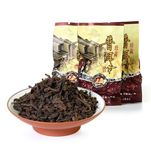 GOARTEA Puerh Tea - Ripe Pu erh Tee Loose Leaf 10Pcs 8g / Total:2.8oz 2011 Year Premium Ancient Tree - Pu erh Tea Puer Tea Pu'er Tea - Yunnan Pu-erh Tee Chinese Tea von GOARTEA