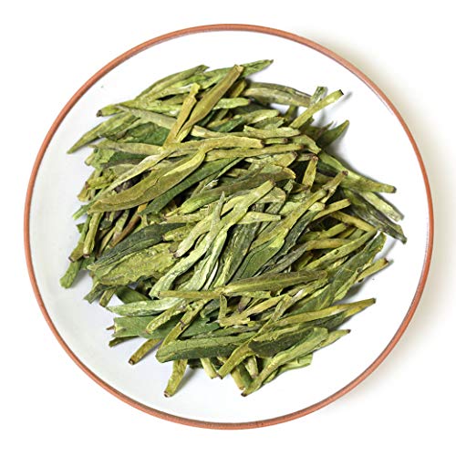 GOARTEA 2 Stück, 250 g, Premium Spring Anji Bai Cha Long Jing White Dragon Well Loose Leaf Chinesischer Grüner Tee von GOARTEA