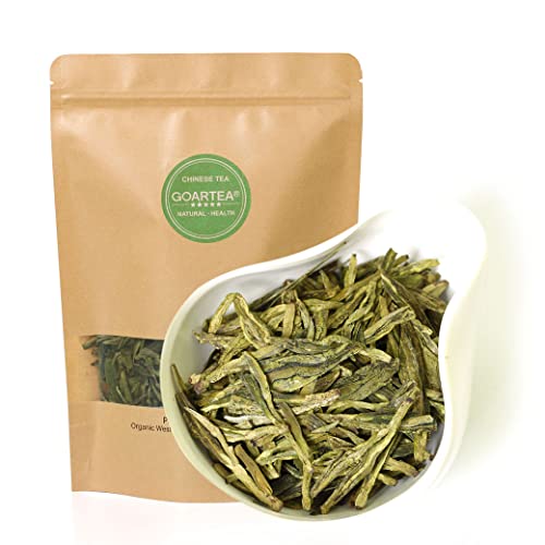 GOARTEA 250 g Premium Xihu Longjing Dragon Well Dragonwell Spring Green Tea Loose Leaf Chinese West Lake Long Jing Tea von GOARTEA