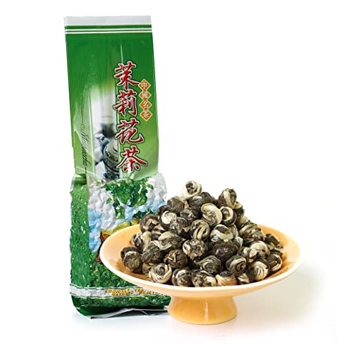 GOARTEA 250g / 8.8oz Nonpareil Supreme Jasmine Pearls Tea - Grüner Jasmin Tee Dragon Pearl Tea - Lose Blätter - Jasmintee von GOARTEA