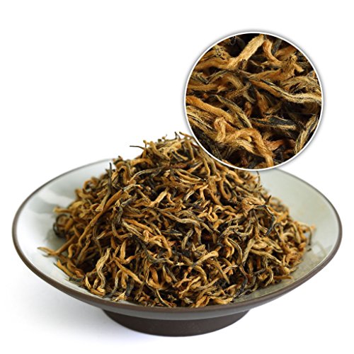 GOARTEA Schwarzer Tee Jinjunmei Black Tea 250g / 8.8oz Supreme Schwarztee Jinjunmei Eyebrow Chinese Black Tea Loose Leaf - Golden Buds von GOARTEA