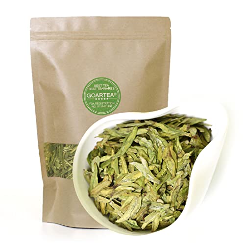 GOARTEA 500g (17.6 Oz) Nonpareil Supreme West Lake Xi Hu Xihu Dragon Well Long Jing Longjing Grüner Tee Spring Leaf Chinese GREEN Tea Grüntee von GOARTEA