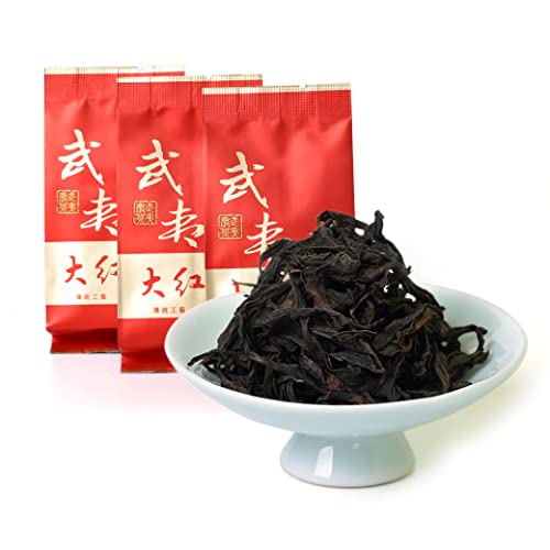 GOARTEA Supreme Fujian Wuyi Da Hong Pao Dahongpao Big Red Robe Rock Loose Leaf Chinesischer Oolong-Tee, 60 Stück von GOARTEA